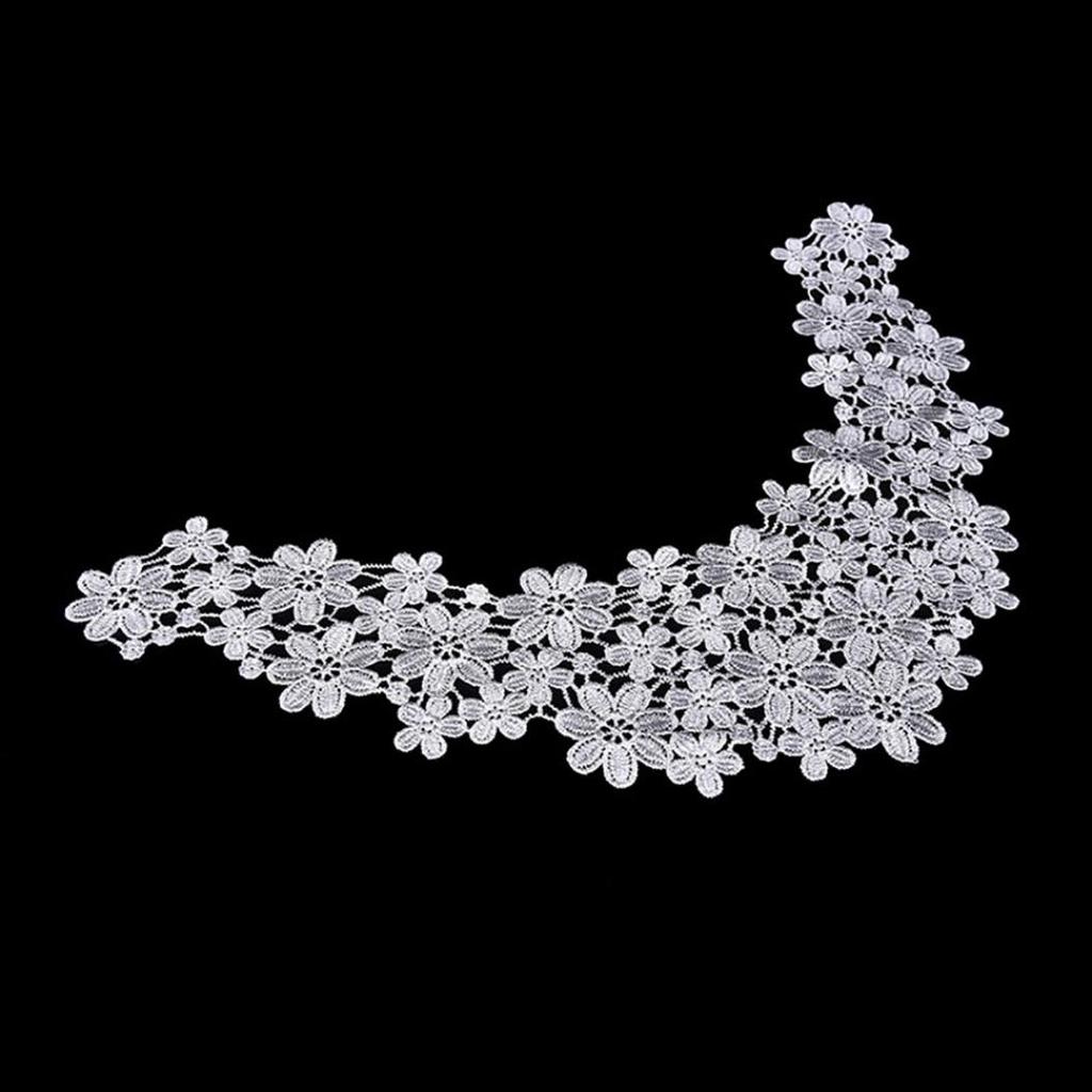 Bröllopsblomma Tygnacklinje Halsband Syhantverk Applikation Trim