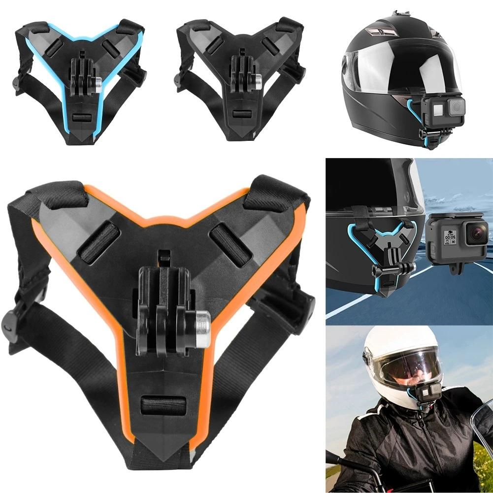 1pc Base Bracket Holder For Gopro Hero 10 9 8 6 5 Full Face Helmet Chin Mount Motorcycle Action Camera Accessories