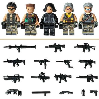 Blocco da costruzione militare forze speciali polizia cattivo ribelle mercenario bambola ragazzo collage giocattolo regalo di compleanno