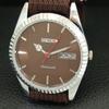 AUTOMATIC VINTAGE REFURBISHED SEIKO 6309A JAPAN MENS BROWN DIAL WATCH a443162-1
