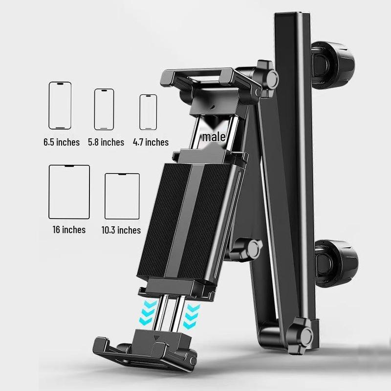 Aluminum Alloy Car Headrest Phone & Tablet Holder
