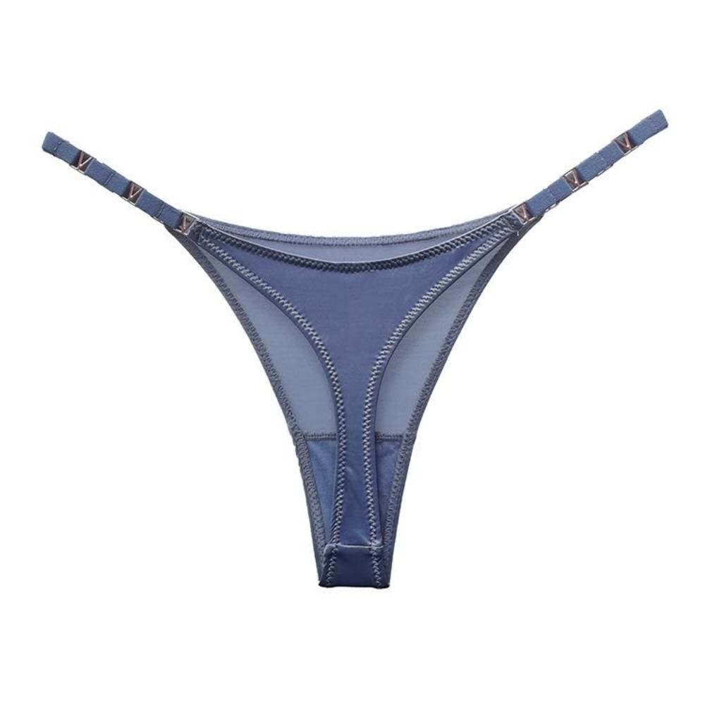 Damskie stringi list miłosny dżetów pas stringi moda Low-Rise Tanga szorty figi Sexy T-back String koronkowa bielizna