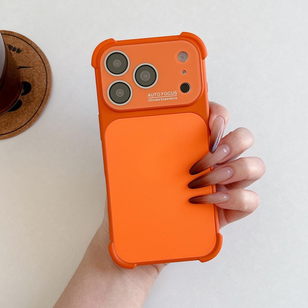 The original color of the large window lens is suitable for iPhone16Pro Max Apple 17 mobile phone case 15/14 simple and anti-drop.