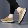 Fashion Lace-Up Men Shoe Leather Fashion Casual Shoes Men All-match Mens Sneakers Handmade Men's Walking Shoes New Skate Footwear Men