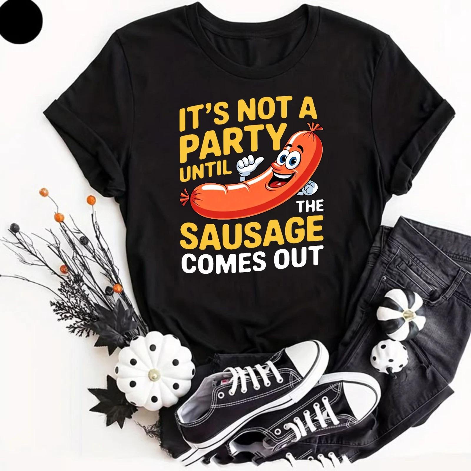 It s Not A Party Sausage Fest Sausage Graphic Men s T Shirt Funny Shirt Gifts 2XL