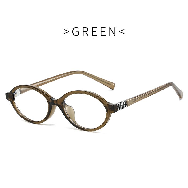 Fashion Small Oval Glasses Frame Women Anti Blue Light Ins Popular Blue Light Blocking Eyeglasses Ladies