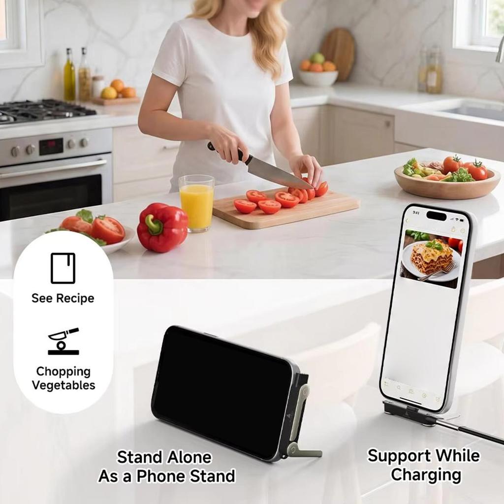 Supporto Caricabatterie per Telefono 240W Adattatore Type-C a Type-C Supporto Pieghevole per Ricarica Telefono Cellulare per Scrivania Comodino Comodino Casa