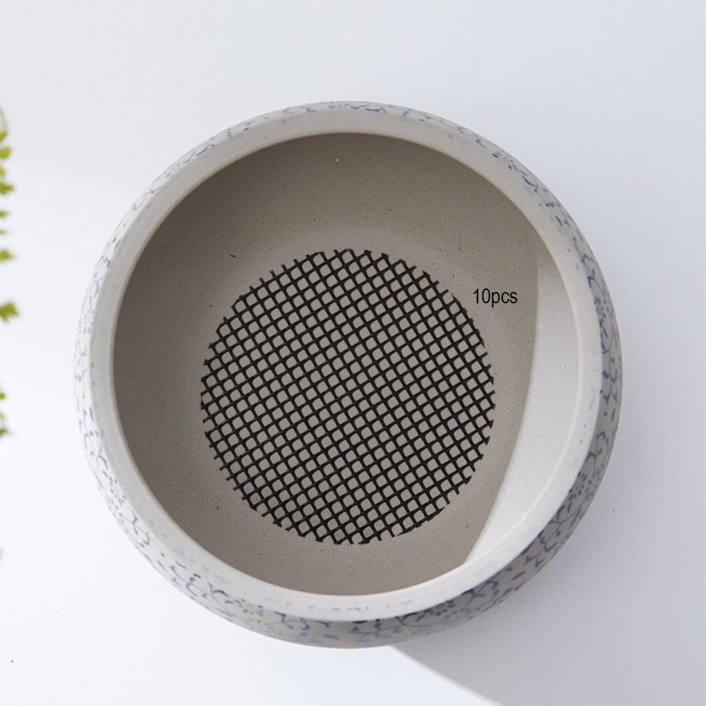 10PCS Gardening Flower Pot Hole Mesh Mat Pad Plant Potting Bonsai Bottom Grid Mat