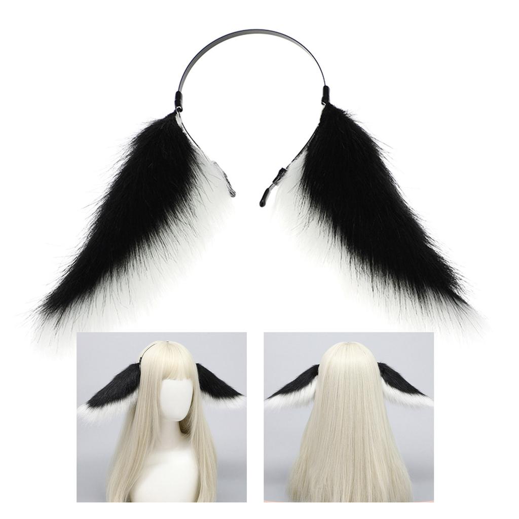 Fox Ear Headband for Halloween Party Maid Hairhoop Roleplaying Character Hairdband Costume Accessories Cosplay Headpiece
