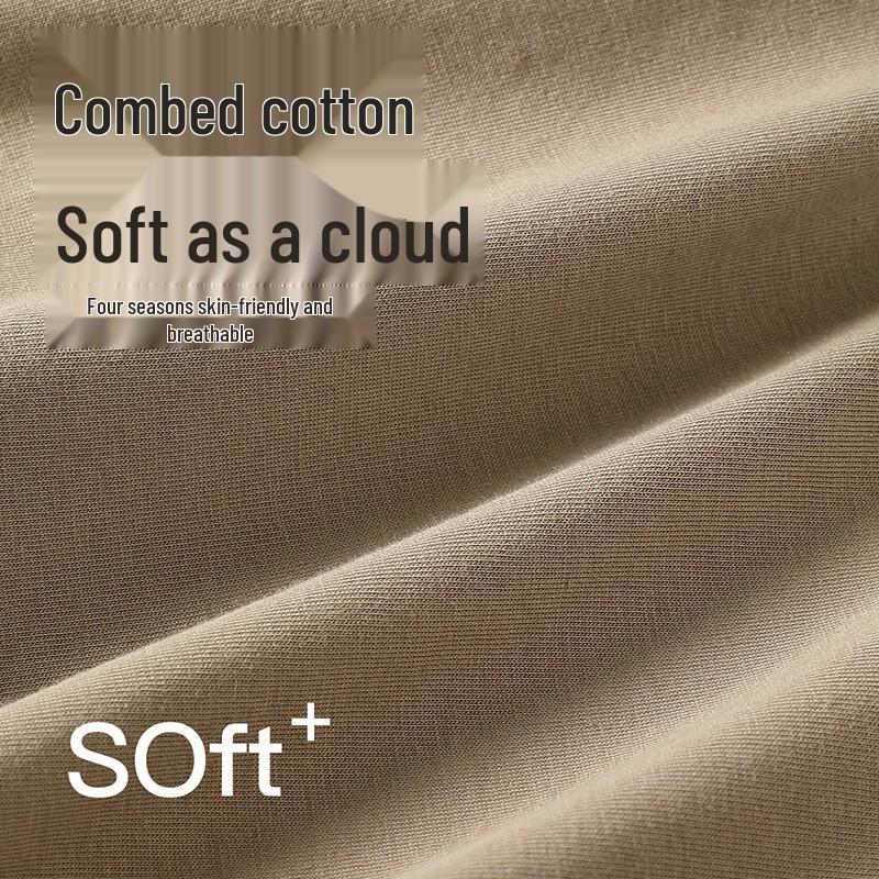 Fenteng Men's Xinjiang Combed Cotton Boxer Briefs 3-Pack