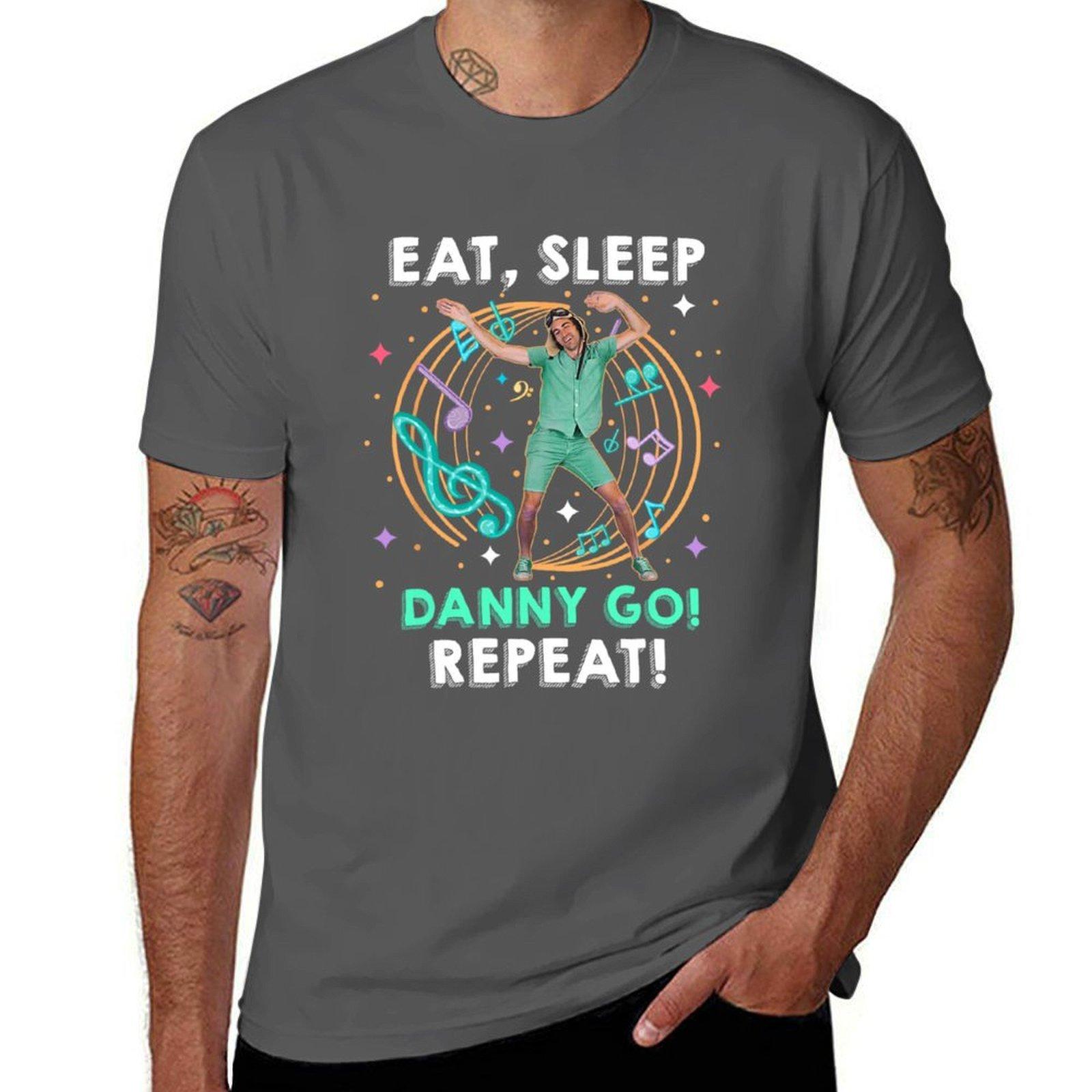 

Eat Sleep Danny Go Repeat For Toddler For Kids Funny Preschool Gift TShirt Large Size Loose Casual Tee 4XL