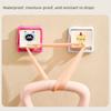 Dopamine Color Kids Cartoon Toothbrush Holder - Damage-Free Adhesive Bathroom Organizer Rack for Electric Toothbrushes