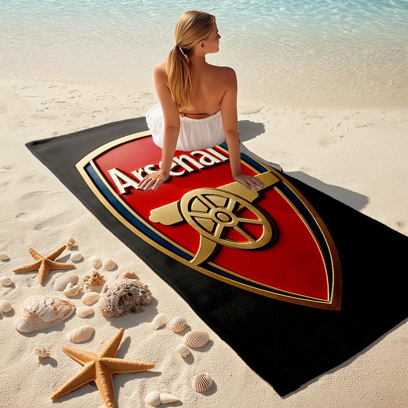 1pc A-Arsenal Beach Towel, Comfortable and Thick, and Swimming/Bath/Picnic/Camping Towel, Suitable for Seaside Beaches
