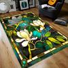 Tappeto Quadrato con Libellula Tappeto Antiscivolo per Soggiorno, Camera da Letto, Studio, Decorazione Corridoio, Perfetto per Decorazione Casa o Regali di Festa