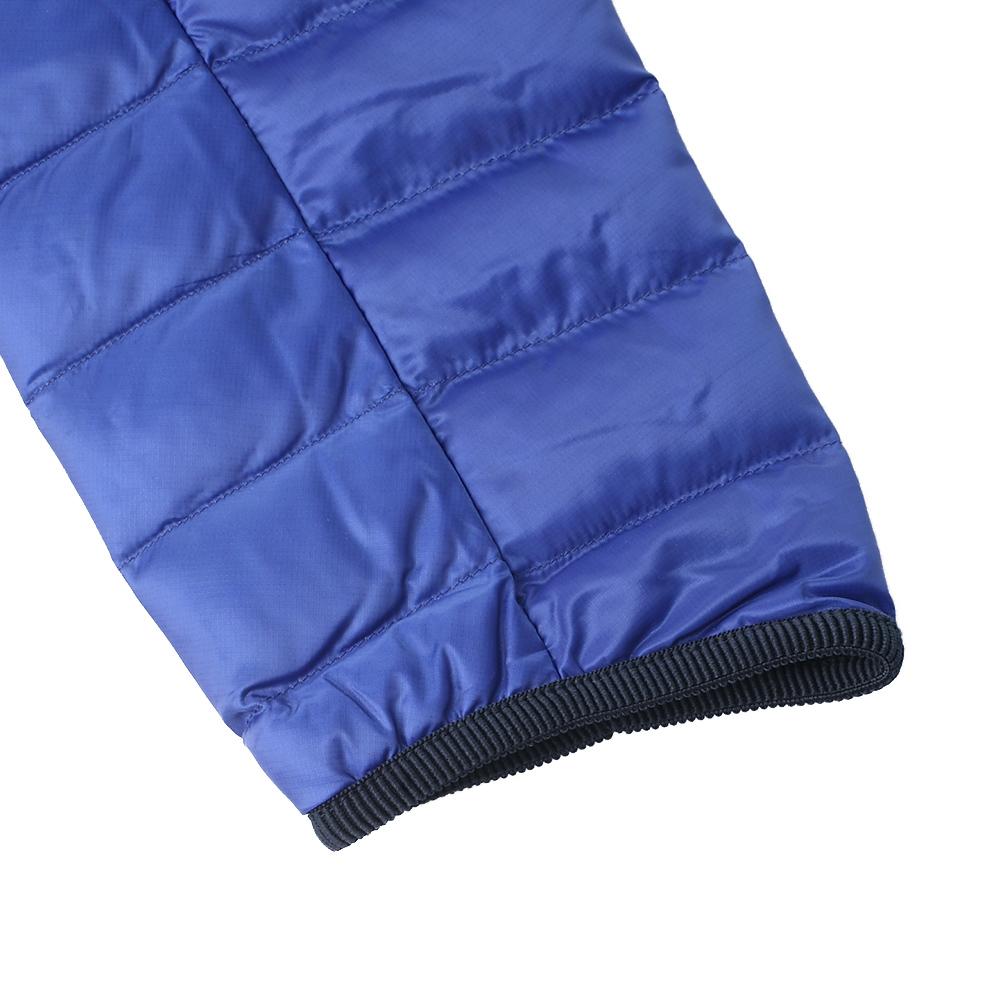 Nike Solid Color Casual Zip-Up Stand Collar Long Sleeve Down Jacket Men Outerwear Blue 693530-455