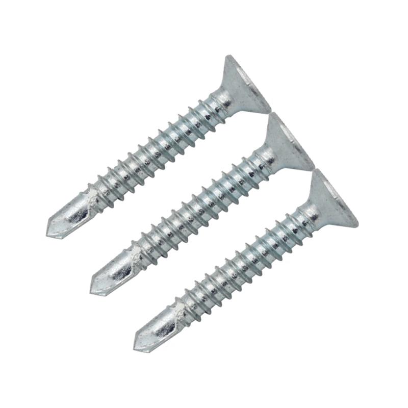 Galvanized Phillips Flat Head Self-Drilling Screws