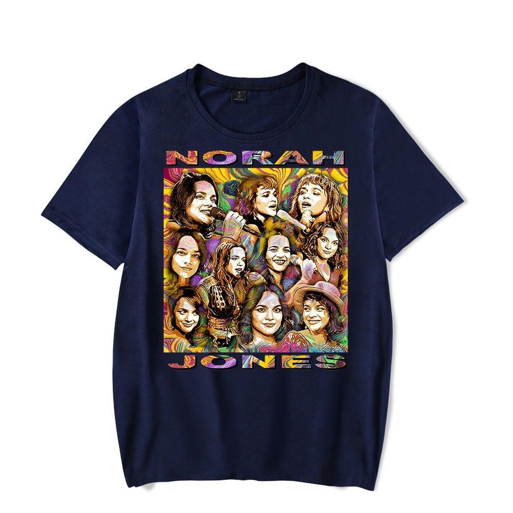 Norah Jones Merch Vintage Tee Printed Shirt Fashion Unisex Men Women Tshirt Short Sleeve Top S