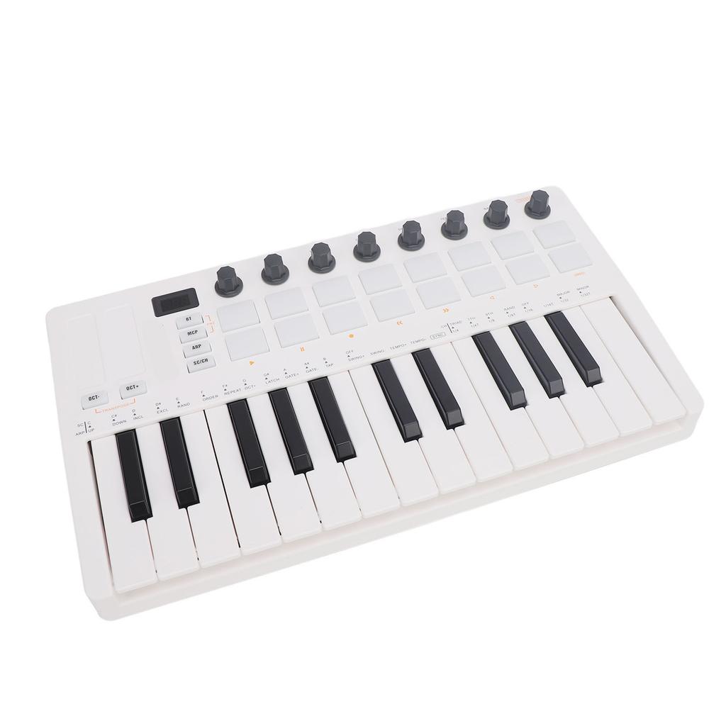 MIDI Keyboard Controller BT Wireless 25 Key Keyboard Controller for Practice Performance