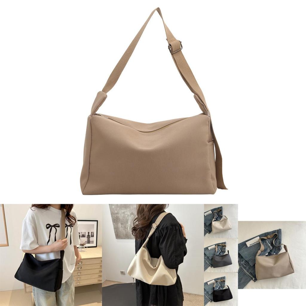 Large Capacity Solid Color Summer Women's Fashion Minimalist Commuter Tote Bag