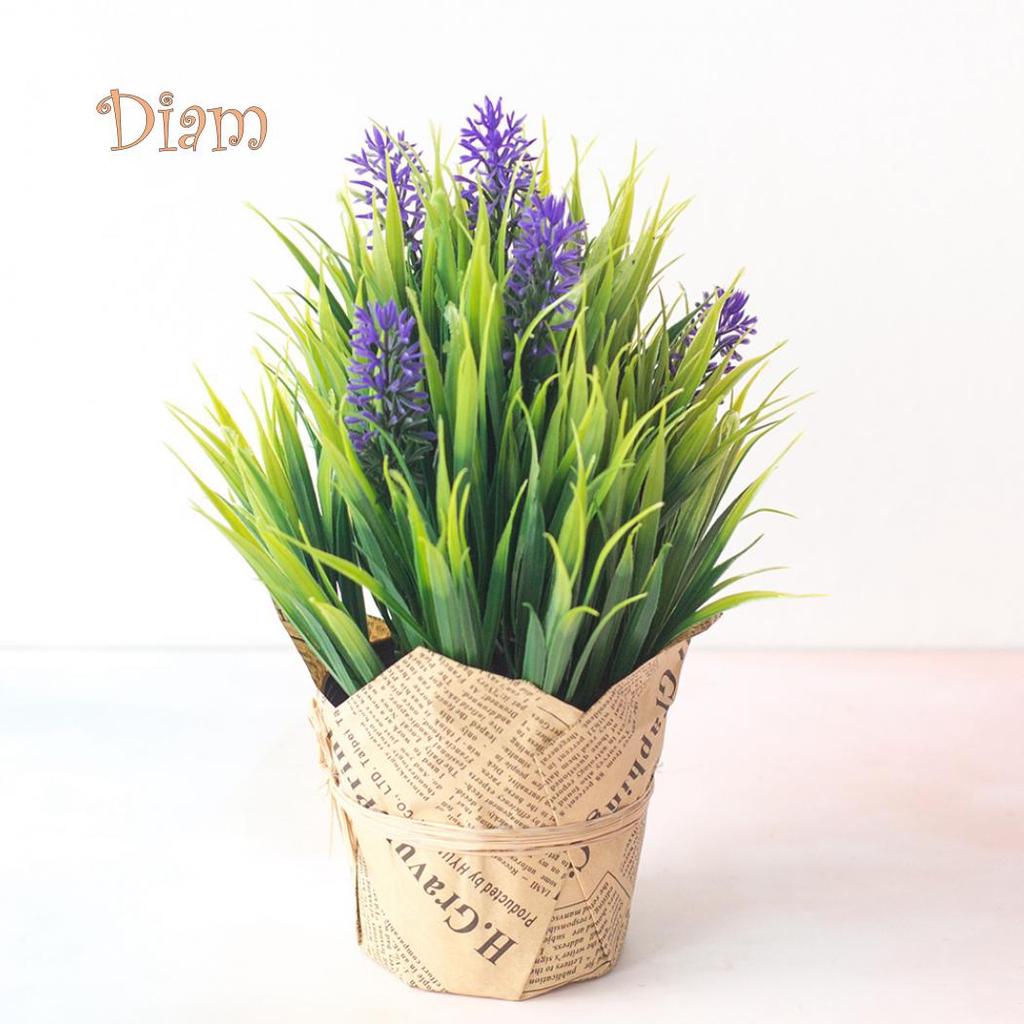 Magazin Elens 1buc flori artificiale plantă de lavandă bonsai acasă birou grădină birou decor petrecere