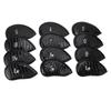 12Pcs Golf Club Cover PU Hook and Loop Fastener Smoother Touch Secure Fit Portable Golf Iron Cover f