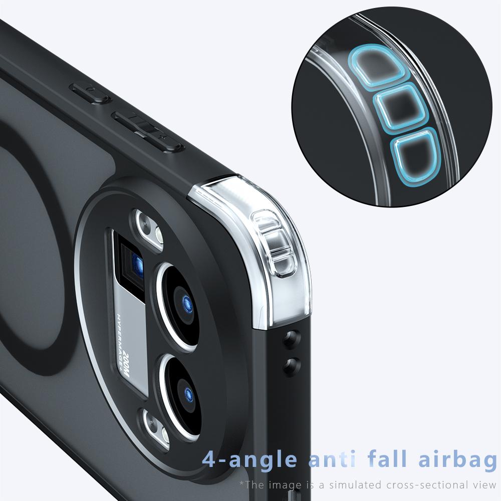 Shockproof Case For Realme GT 8 Pro Magnetic Wireless Charging Soft TPU Frame Hard Plastic Matte Translucent Phone Cover Fundas