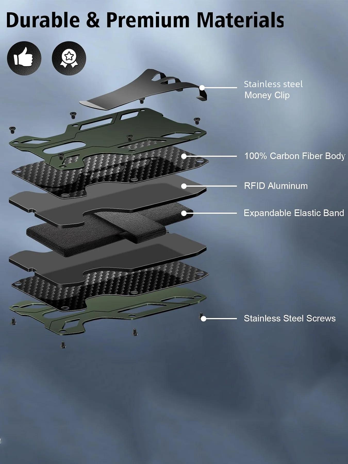 Тонкий мужской кошелек с зажимом для денег — фото 7