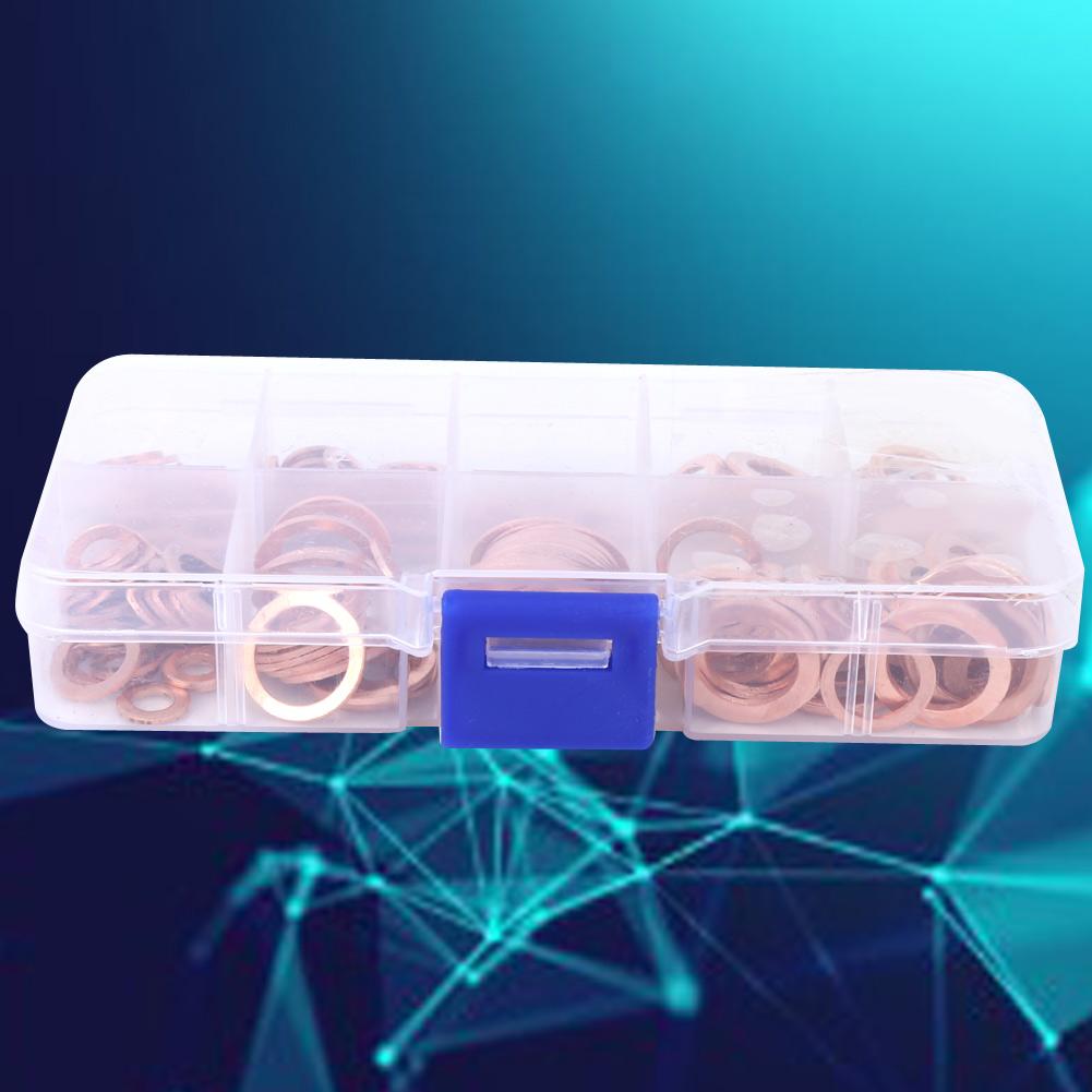 Kopparpackning Maskinvara Tillbehör Fästelement Tätningsbricka Industriella Delar200st
