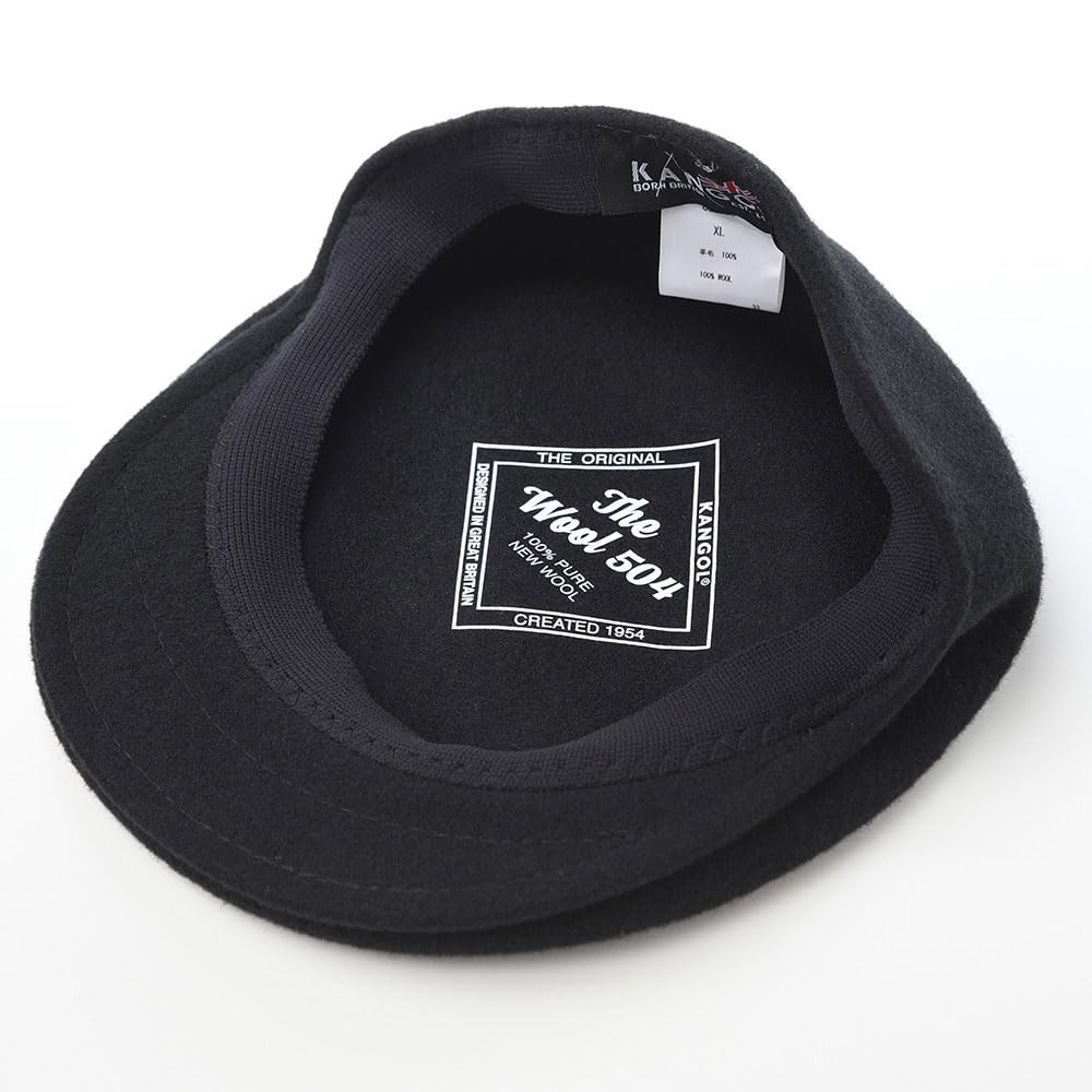 WOOL 504 Kgwh001 [Kangol] (Wool) (JP, Alphabet, XL, Black)