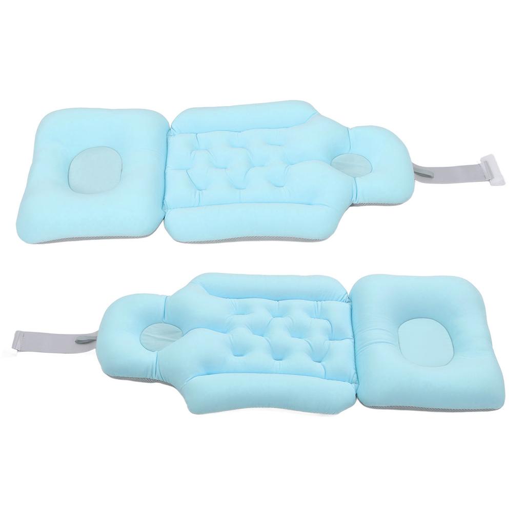 Bathtub Cushion Soft Breathable Folding Headrest Back Support Bath Pillow Cushion for Adults Spa