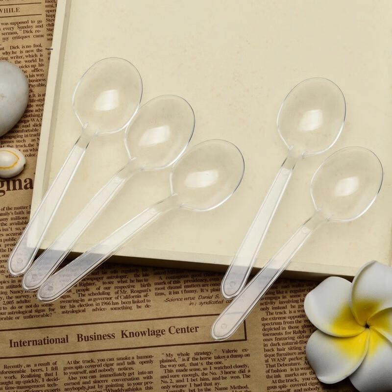 Einweg Verdickte Plastik Suppenlöffel