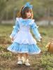 YUEEI Maid Costume for Fancy One Short Long Performance Bow 5 Piece Set Kids, Alice, Halloween, Cosplay, Dress, Girls, Piece, Sleeve, Sleeve, Cute,