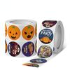 500Roll Halloween Pumpkin Ghost Round Sticker Packaging Sealing Label DIY Gift Candy Bag Box Stickers Halloween Party Decoration