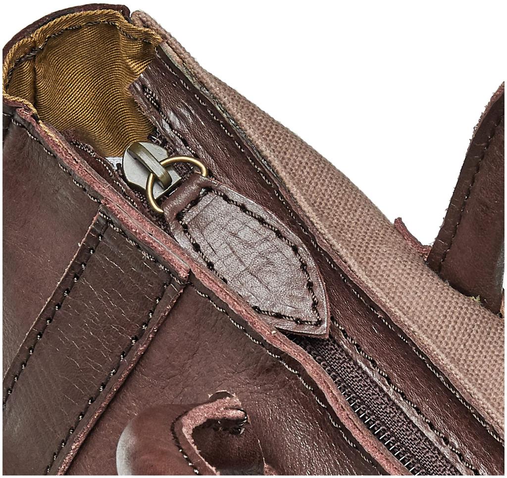 Leather Backpack Brown One Size [Peak Speak] YS-9106 Women's