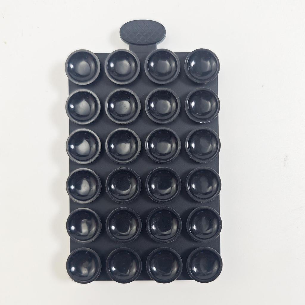 24-Piece Double-Sided Thick Silicone Suction Cups for Phone/Tablet Car Mount
