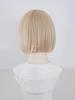 Eileen Bob Blonde Wig, Natural Fluffy, Women's Straight Wig with Net for a Slimming Face