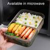 1.1L Leakproof Lunch Box PP Food Storage Container Portable Bento Lunch Box  For Travel