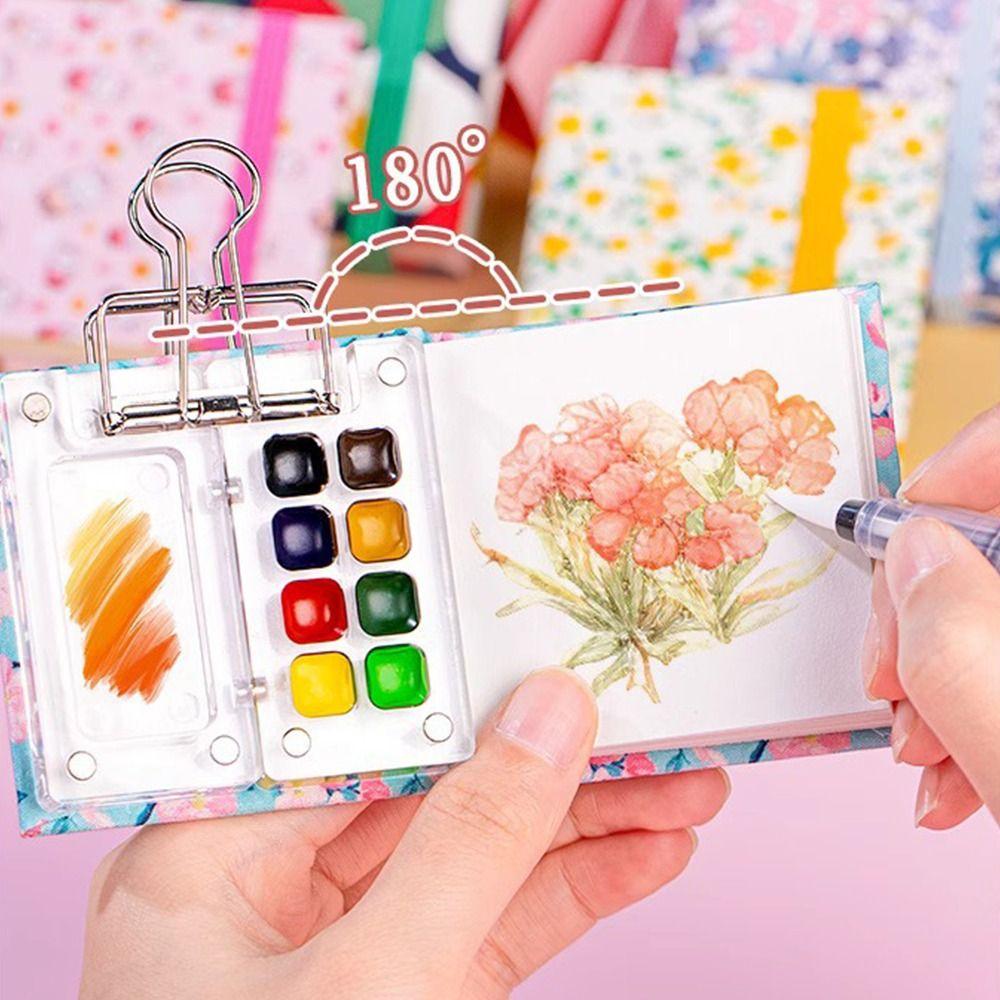 Portable Watercolor Painting Book Square Pocket Sketchbook New Drawing Notebook Art Painting
