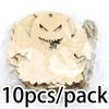 (10pcs/pack) 8cm Halloween DIY Wooden Ghost Decoration Pendant Festival Party Scene Decorations Props Accessories DIY
