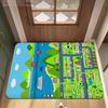 Child Urban City Road Traffic Learning Interactive Game Kitchen Mat Kids Room Bedroom Decoration Balcony Anti-Slip Doormat