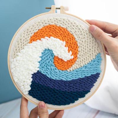 Punchesett med bambusneve DIY broderi