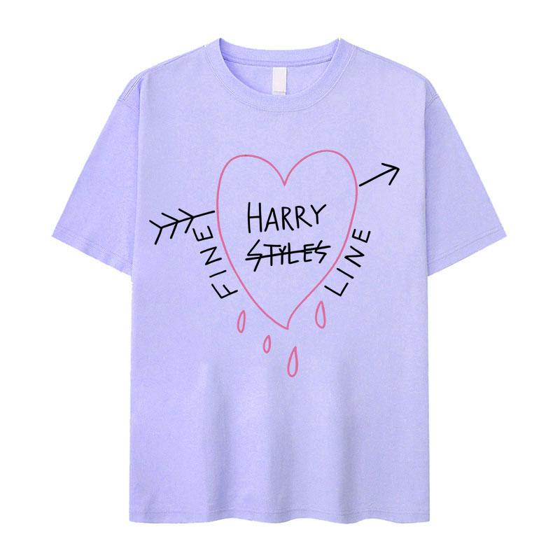 

Singer Harry Styles Fashion Happy Fine Line Print 2026 T Shrits Casual T Shirt Mens Womens Loose Oversized Short Sleeve Tshirt M