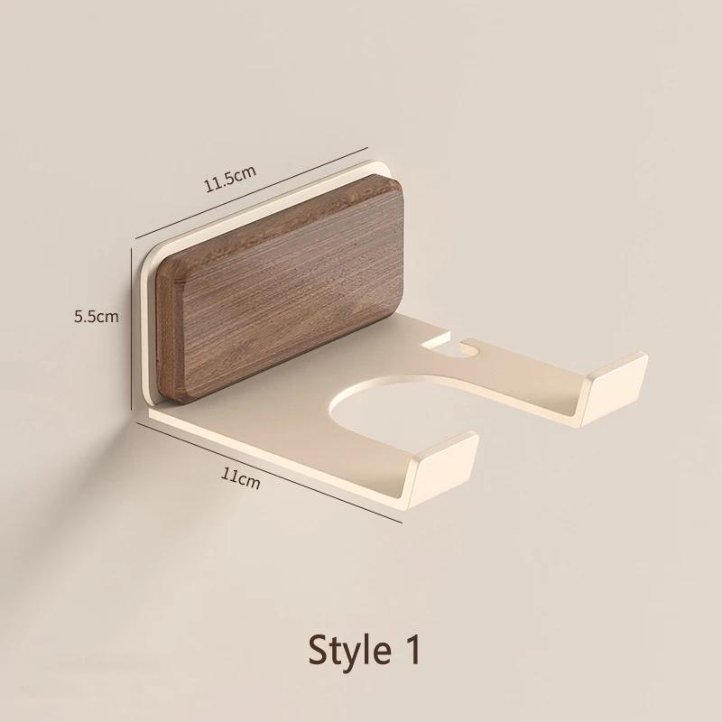 Hair Dryer Holder Bathroom Hair Straightener Stand Nail Free Shelves for Wall Room Bathroom Storage Rack Shelf Wall-mounted Home