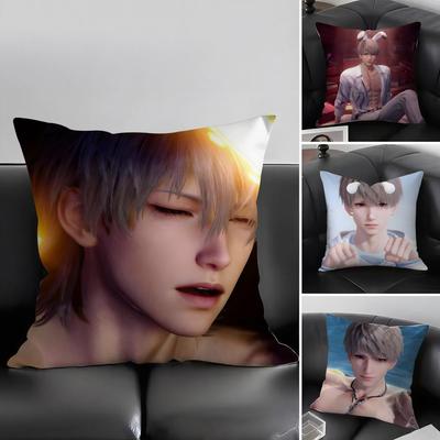 Love And Deepspace Xavier Cushion Cover Pillowcase Ultra Soft Skin Friendly Fabric Cloud Like Comfort Concealed Zipper