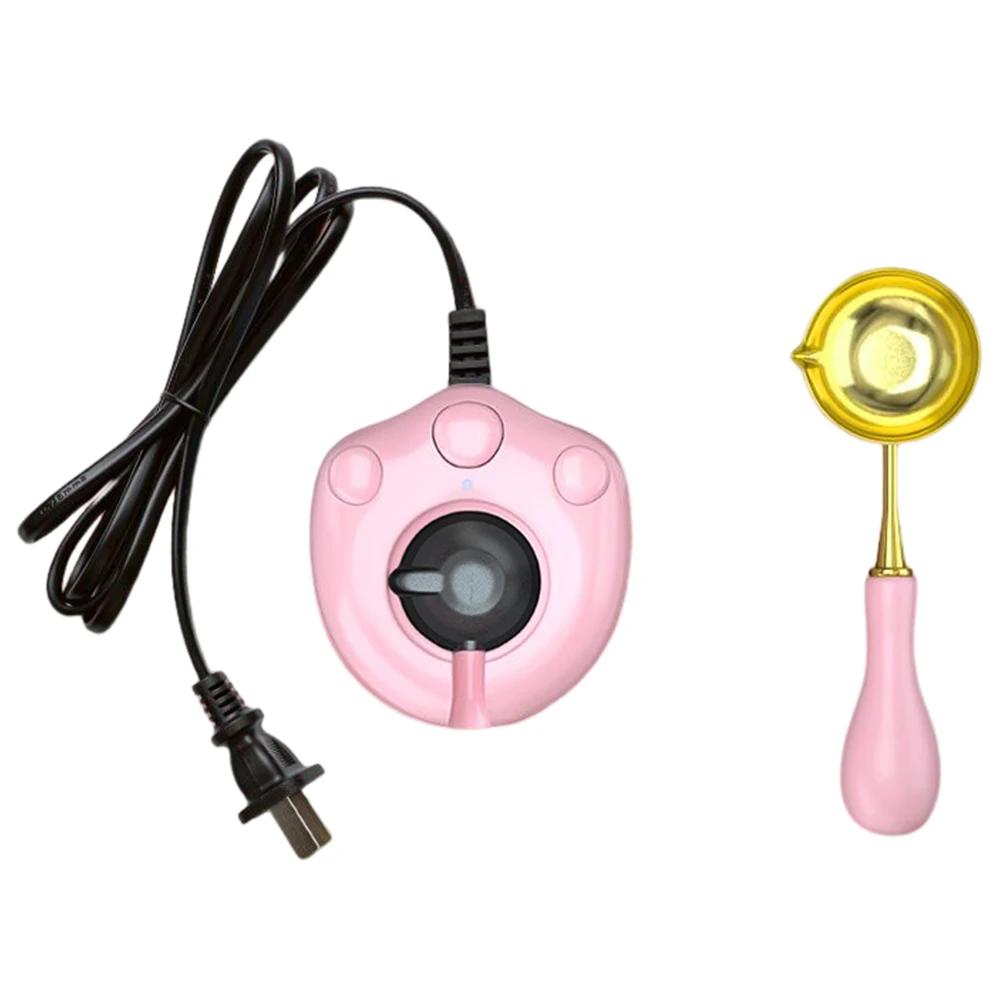 

Электрическая сургучовая печь «Кошачья лапа», набор штампов «сделай сам», лаковая печь с деревянной ручкой, ложка, плавильная печь, нагреватель, восковая бусина, палочка