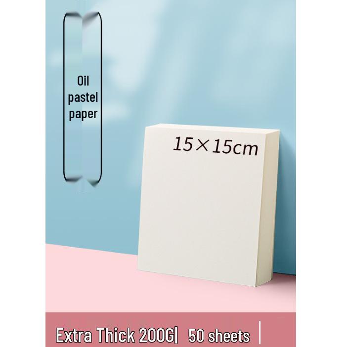 Thickened Square Oil Pastel Paper: Children's Doodle & Drawing Set