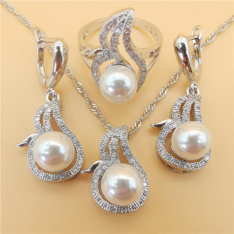 Handmade Pearl Set Freshwater Pearl Sweet Temperament Style AAA Haoshi Jewelry
