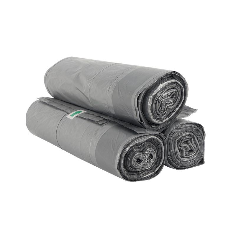 Thickened Drawstring Kitchen Garbage Bags - Automatic Closure, Customizable, Disposable, Plastic
