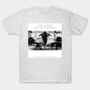 Men Black Print T-shirt Lockheed Mach 3 Blackbird M-21 Drone Launcher No-Cut Transfer Paper Print Cotton Tshirt