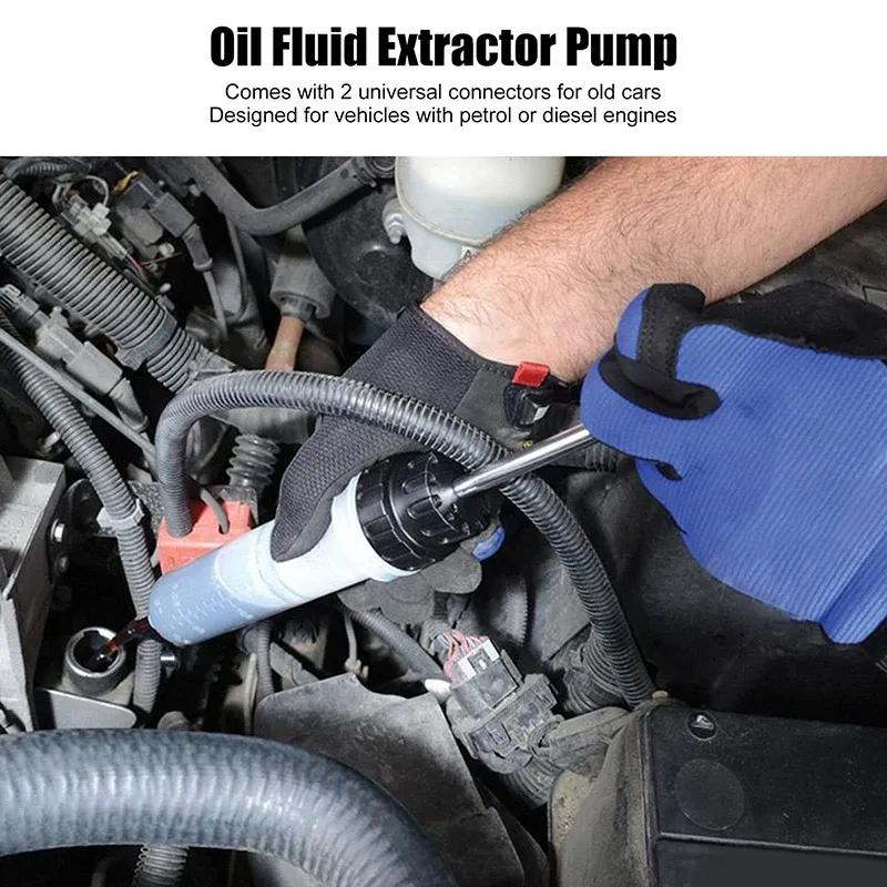 Car Oil Fluid Extractor Siphon Pump Brake Fluid Fluid Syringe Pump Auto Manual Suction Vacuum Fuel Transfer Hand Pump 500/1500cc